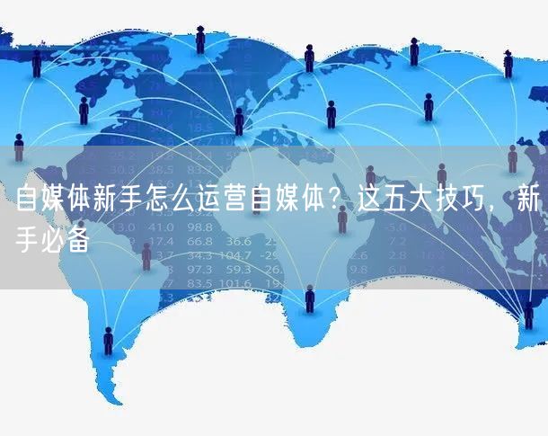 自媒体新手怎么运营自媒体?这五大技巧,新手必备