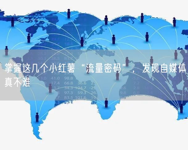 掌握这几个小红薯“流量密码”,发现自媒体真不难