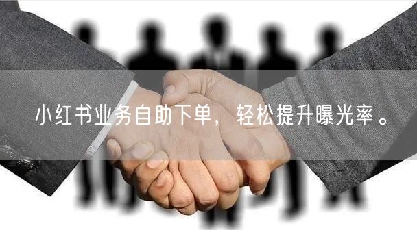 小红书业务自助下单,轻松提升曝光率。