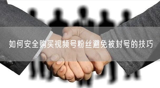 如何安全购买视频号粉丝避免被封号的技巧