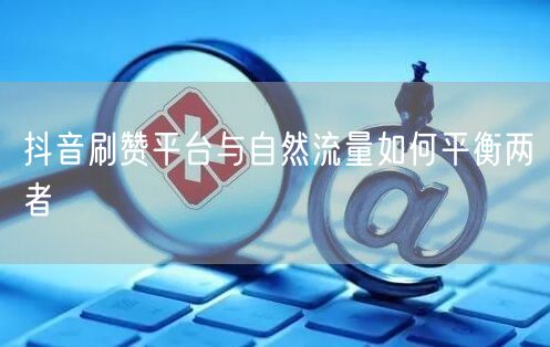 抖音刷赞平台与自然流量如何平衡两者