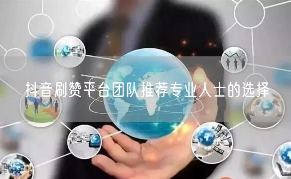 抖音刷赞平台团队推荐专业人士的选择