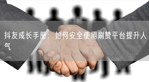 抖友成长手册：如何安全使用刷赞平台提升人气