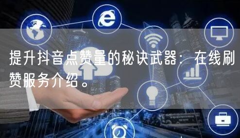 提升抖音点赞量的秘诀武器：在线刷赞服务介绍。
