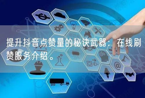 提升抖音点赞量的秘诀武器：在线刷赞服务介绍。