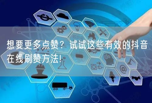 想要更多点赞？试试这些有效的抖音在线刷赞方法!